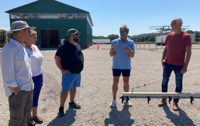 Teammates of LiveRoof working with Pioneer Gardens at a training session in Michigan